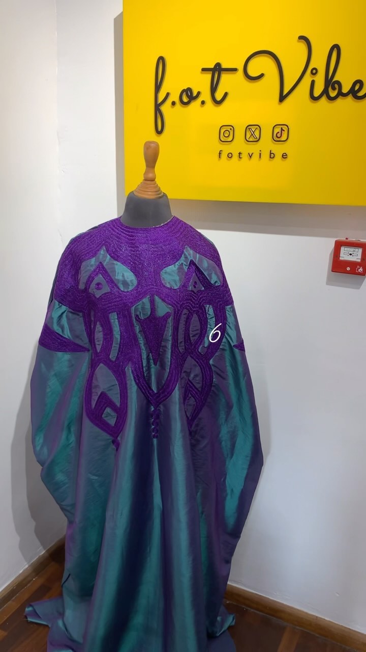Amethyst Embroidered Kaftan