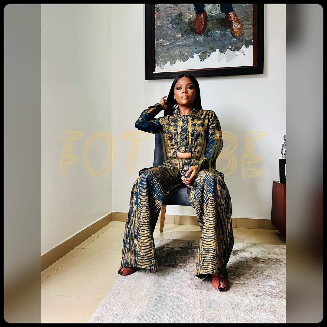 Gilded Adire Kaftan