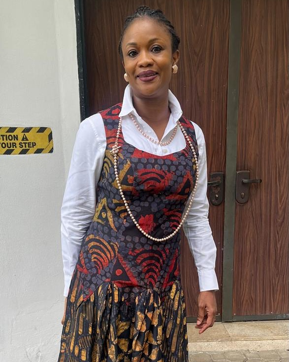 Rust Pinafore Dress