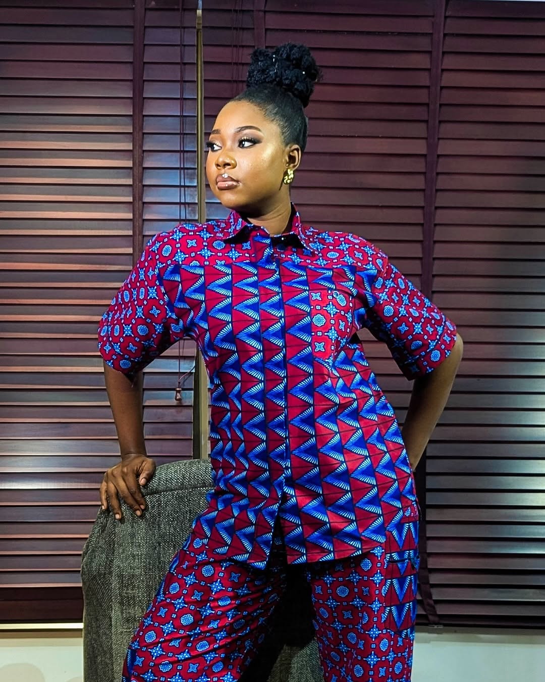 Ruby Geo Two-Piece